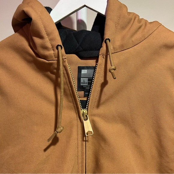 Carhartt MEN'S INSULATED ACTIVE JAC - LOOSE FIT - WASHED DUCK SIZE L NWOT - Picture 7 of 10